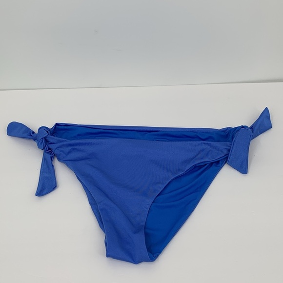 Agua Bendita Mila Aine solid tie bikini bottom blue adjustable swim new 3X - Picture 2 of 4